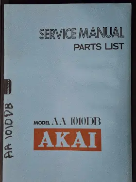 AA-1010DB AKAI Stereo Receiver Service Manual Schematic