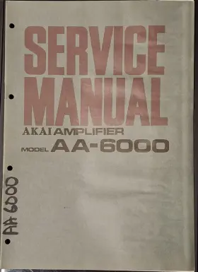 AA-6000 AKAI Amplifier Service Manual