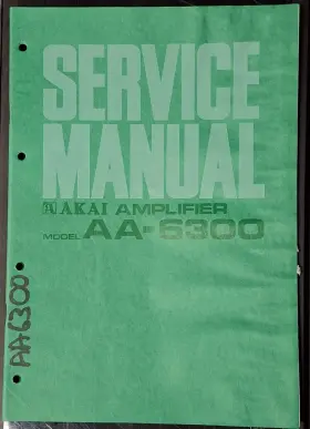 AA-6300 AKAI Amplifier Service Manual