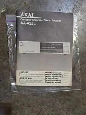 AA-A35L AKAI Owners Manual Controlled Stereo Receiver Card