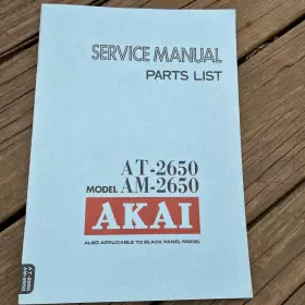 AT-2650 AKAI Service Manual Stereo Tuner Amplifier