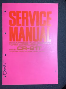 CR-81 AKAI Service Manual Tape Recorder Tuner Combination