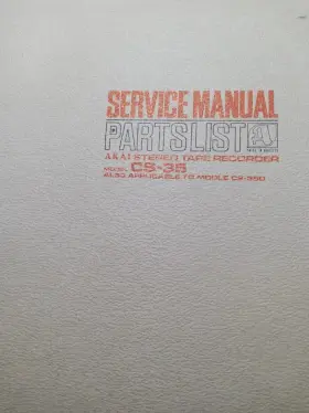 CS-35 AKAI Cassette Deck Service Manual Teac Sansui Kenwood