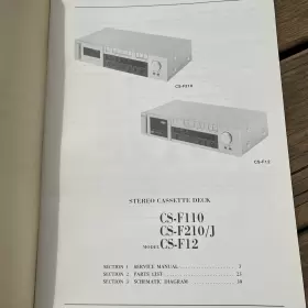 CS-F110 AKAI Service Manual Cassette Deck #2