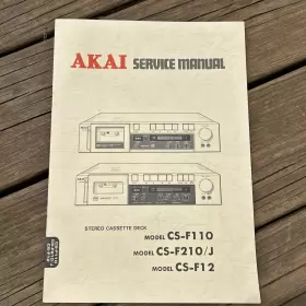 CS-F110 AKAI Service Manual Cassette Deck