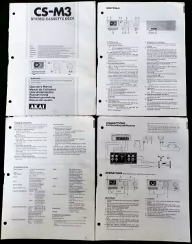 CS-M3 AKAI Cassette Deck Service Manual #2