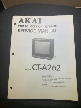 CT-A262 AKAI Service Manual Stereo Monitor Tv Receiver