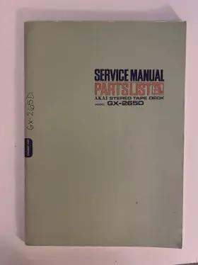 GX-2650 AKAI Service Manual Nos