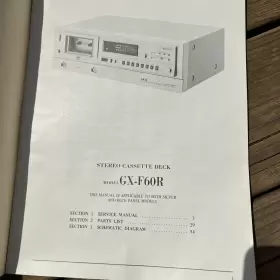 GX-F60R AKAI Service Manual Cassette Deck #2