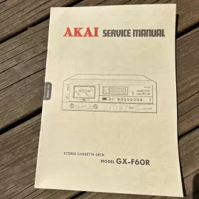 GX-F60R AKAI Service Manual Cassette Deck