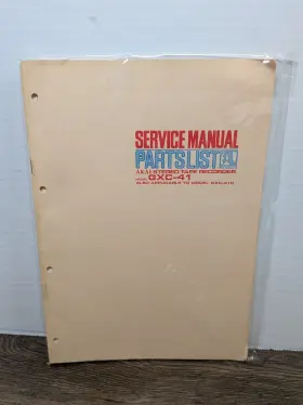 GXC-41 AKAI Stereo Tape Recorder Service Manual