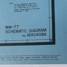 MM-77 AKAI Service Manual Schematic Microphone Mixer #2