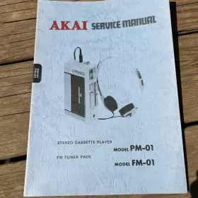 PM-01 AKAI Service Manual Cassette Player Fm Tuner Pack
