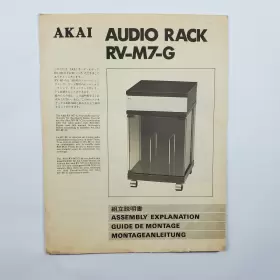 RV-M7-G AKAI Audio Rack Manual Instuctions