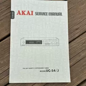 UC-S4-J AKAI Service Manual Quartz Synthesizer Tuner