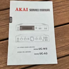 UC-W5 AKAI Service Manual Power Amplifier