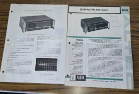 8050A ALTEC LANSING Audio Analyzer Sheet Schematics Manual