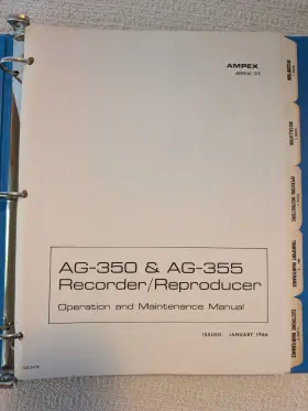4890161 AMPEX Recorder Reproducer Operation Manual #2