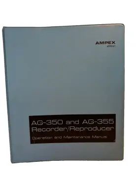 4890161 AMPEX Recorder Reproducer Operation Manual