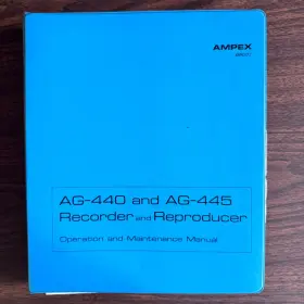 4890172 AMPEX Recorder Reproducer Operation Manual