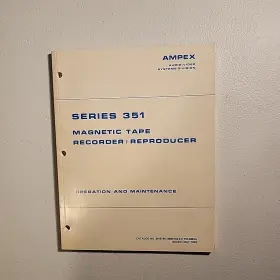 89-0144 AMPEX Magnetic Tape Recorder Reproducer Operation