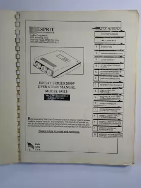 69113 AMPRO CORPORATION Esprit Projection Manual Operation #2