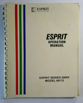 69113 AMPRO CORPORATION Esprit Projection Manual Operation