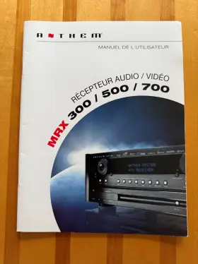 300-500-700 ANTHEM Mrx Audio Video Receiver Operating Manual