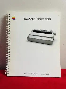030-2002-D APPLE Imagewriter Owners Manual Iic Iie Mac Lisa