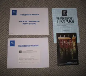 L-1694 AR Loudspeaker Manual Card Envelope