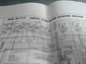 NR-25-S7 AURICON Amplifier Schematic Wiring Photocopy