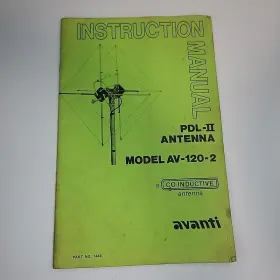 1448 AVANTI Pdl Antenna Instruction Manual