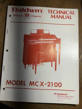 MCX-2100 BALDWIN Organ Keyboard Service Repair Technical