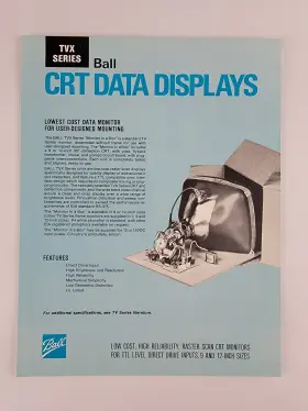 057B-TVX BALL Crt Data Displays Monitor Ephemera Television