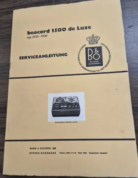 4124-4125 BANG OLUFSEN Beocord Luxe Service