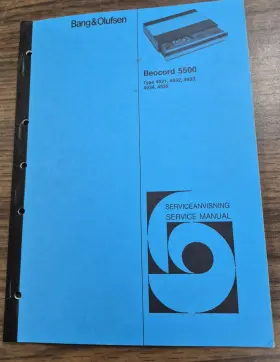4931-4935 BANG OLUFSEN Beocord Service Manual 5500