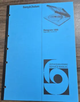 5811-15 BANG OLUFSEN Beogram Service Manual