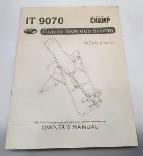 IT-9070 BODY CHAMP Gravity Inversion Owners Manual