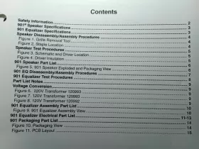901-VI BOSE Service Manual Reflecting Loudspeaker Photocopy #3