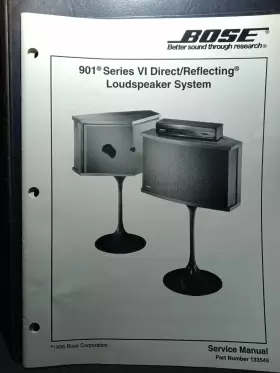 901-VI BOSE Service Manual Reflecting Loudspeaker Photocopy