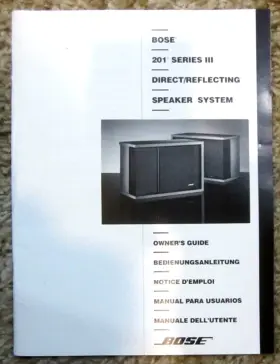 JN94438 BOSE Reflecting Speaker Owners Lang