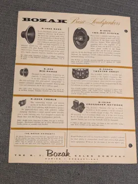 00001958 BOZAK Fi Audio Speakers Brochure Giant #3