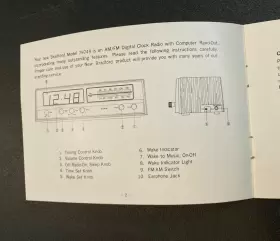 79749 BRADFORD Manual Grants Solid Am Fm Digital Clock Radio #2