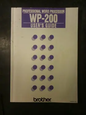WP-200 BROTHER Word Procesor Users Book