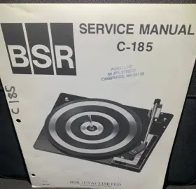 C-185 BSR Turntable Service Manual