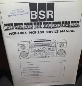 MCR-200 BSR Stereo Service Manual
