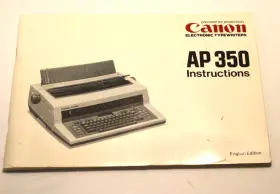 AP350 CANON Typewriter Operating User Manual