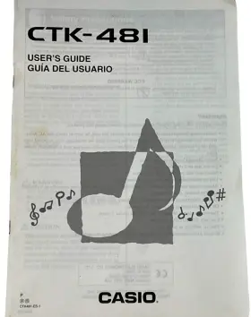 CTK481-ES-1 CASIO Keyboard Users Owners Manual