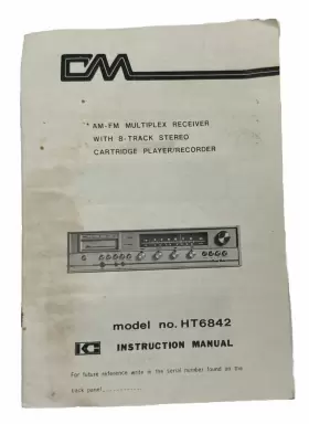 HT6842 CHANNEL MASTER Am Fm Multiplex Receiver Player Manual