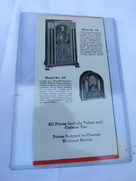 Clarion Radios 1934 For The Home -fold Out Advertising Line #2